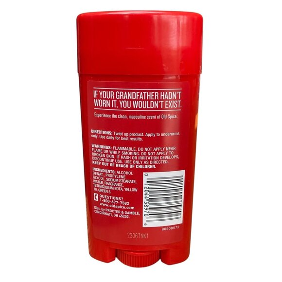 Old Spice Classic Mens Deodorant Round Stick Original Scent 3.25 Oz Lot Of 6 - Picture 3 of 3